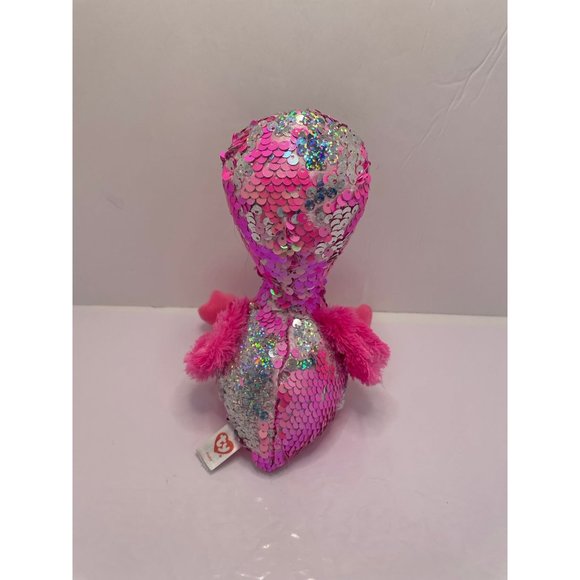 TY Beanie Boos Pinky Flamingo Plush - Picture 4 of 5